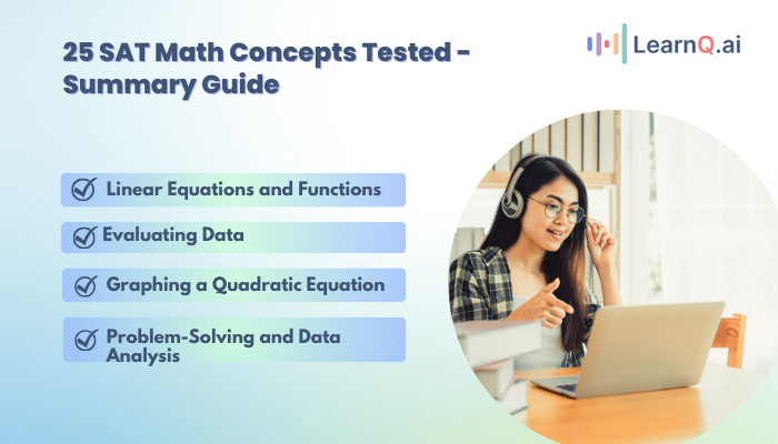 25 SAT Math Concepts Tested - Summary Guide