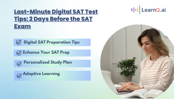 Last-Minute Digital SAT Test Tips 2 Days Before the SAT Exam